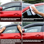 Tape-on Rain Guards for Honda Pilot 2023-2026 | Shatterproof, Easy Install, Extra Durable, Fits Great, High Quality, Black Auto Accessories, Side Window Deflector & Visors