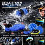 36Pcs Car Detailing Kit, Car Detailing Brush Set, Car Wash Cleaning Kit, Car Detailing Brushes, Professional Car Care Kit for Interior Exterior Wheels, Blue