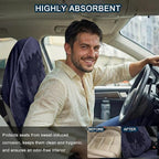 Car Seat Towel Cover, 2pcs Universal Front Seat Protector for Cars, SUVs and Trucks, Sweat Towel Car Seat Cover for Gym, Yoga, Swimming, Pets and Family Travel