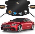 Car Windshield Cover for Ice and Snow - 600D Windshield Snow Cover with Side Mirror Cover Heavy Duty, Standard Winter Frost Hail Protector for Most Car, Truck, SUV, Van and MPV (70 x 50 Inch)