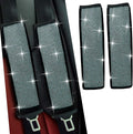 JDDRY Car Seat Belt Covers,Universal Car Seat Belt Pads,Seat Belt Cover Shoulder Pad,Bling Seat Belt Cover(Light Blue,2PC)