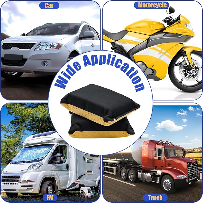 2PCS Window Defogger Sponge, Absorbent Window Glass Defogger Car Windshield Cleaner for Auto Cleaning (Yellow+Black)