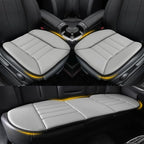 3-Piece Car Seat Cushion Set, 1.2inch Memory Foam Comfort, 2 Front Automotive Seat Cushions + Rear Bench Cushion, Non-Slip Bottom, Fits Sedan SUV Truck Van, Car & Office Chair, Gray