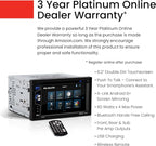 Elite BV755B Car Stereo System - 6.2 Inch Double Din Touchscreen, Bluetooth Head Unit, AM/FM Radio Receiver, CD Player, USB, SD, Aux In, Hook Up To Amplifier
