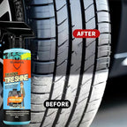 Tire Kicker Tire Shine Spray, Dry-to-Touch Tire Dressing with UV Blockers, High Gloss Tire Shine Kit with Applicator Sponge & Gloves, for Cars, Trucks, SUVs, Motorcycles & RVs