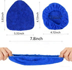 Car Care Microfiber Cloths for Windshield Cleaner,7 PCS Microfiber Cloths for Inside Windshield Cleaning Tool Pads,Clean Replacement Accessories (Blue)