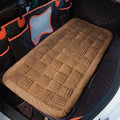 Dog Bed for Car Back Seat Soft Plush Backseat Pet Bed Mat Non-Slip Travel Pet Mat, Fuzzy Plaid Dog Seat Cover, Fit for Backseat Extenders and Trucks SUVs (Dark Brown, 54" x 24.8")