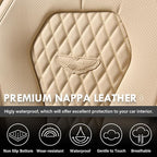 Coverado Automotive Seat Covers, Car Seat Covers Full Set, Beige Car Seat Cover, Car Seat Cushion Waterproof, Front Seats Back Seat Covers, Car Seat Protector Universal Fit Most Cars