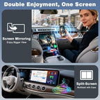 4-in-1 Wireless CarPlay & Android Auto Adapter, Screen Mirroring & HDMI Output for Cars with OEM Wired iPhone/Android, Plug & Play
