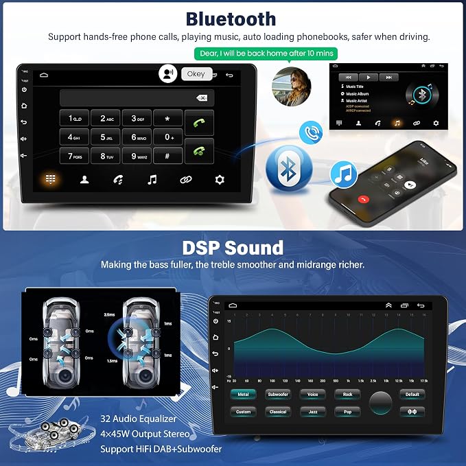 Car Stereo Radio for Nissan NV200 2013 2014 2015 2016 2017 2018 2019, 9.7" Touchscreen Android 15 Car Radio Stereo Head Unit with CarPlay Android Auto GPS Navigation SWC FM DSP WiFi Bluetooth Camera