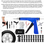 Tubeless Tire Gun Puncture Repair Kit with 20 Mushroom Plugs, for Tire Punctures and Flats on Cars, ATV, Trucks, Motorcycles & Tractors,Quick Repair, Airtight Seal（Blue）