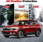 Seltos Rain Guards - Window Visors for Kia Seltos 2021-2025, Outside-Mount Tape-On Side Window Wind Deflectors for Seltos Accessories, Vent Visors Shades Rainproof 4PCS