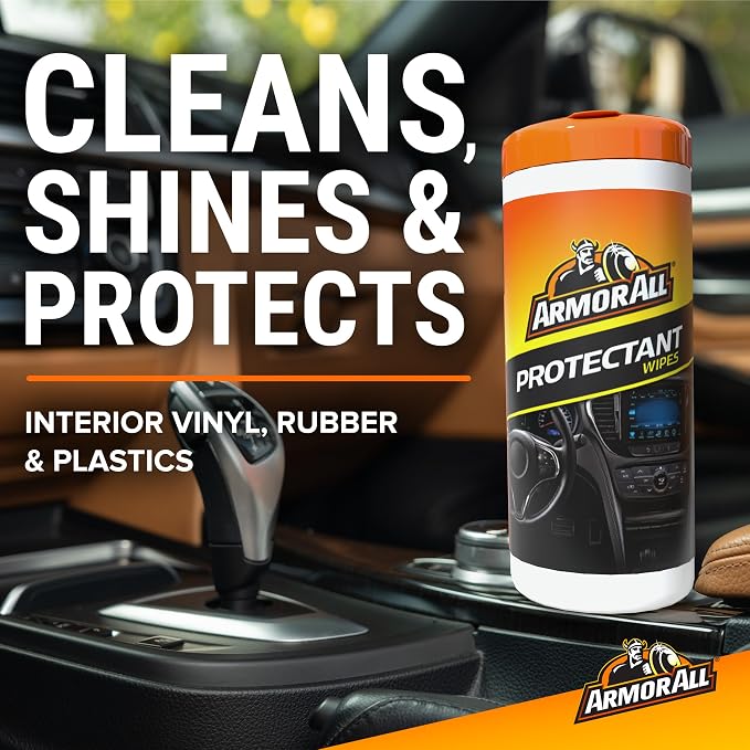 Protectant, Glass and Cleaning Wipes, Wipes for Car Interior and Car Exterior, 30 Count Each (Pack of 6)