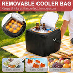 XL Heavy-Duty Trunk Organizer – Reinforced SUV & Truck Cargo Storage with 6 Adjustable Compartments, Trunk Organizer with Cooler, Collapsible Large Trunk Organizer for Car with Cover
