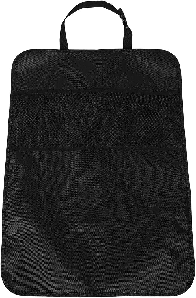 Car Seat Kick Mat and Organizer Back Seat Protector with Storage Pockets Anti-kick Sturdy Pad for Multi-functional Car Organizer for Travel and Daily Use