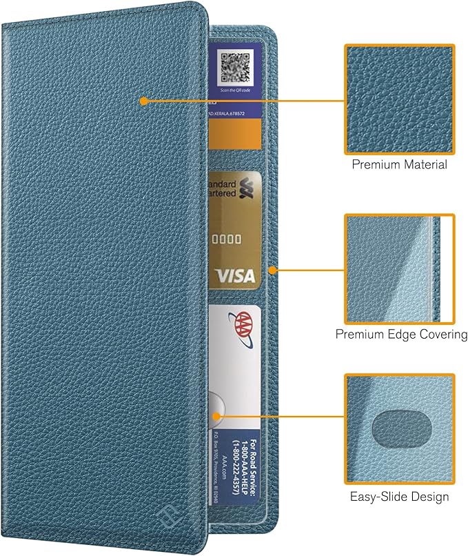 Car Registration and Insurance Card Holder, Vehicle Glove Box Card Organizer Wallet Automobile Accessories for License