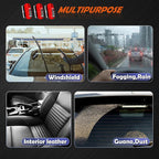 3-Pack Clear Vision Windshield Cleaner Automotive Oil Film Cleaning Brush Windshield Cleaner Tool for Car Windows Glass Clear Vision Glass Cleaner with Anti-Rain & Anti-Fog Coating