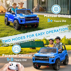 24V Licensed Colorado Electric Car for Kids, Ride on Toys for Toddlers with Remote Control, 2 Seater Electric Car Ride On Vehicle w/Bluetooth, Soft Start, LED Lights - Blue