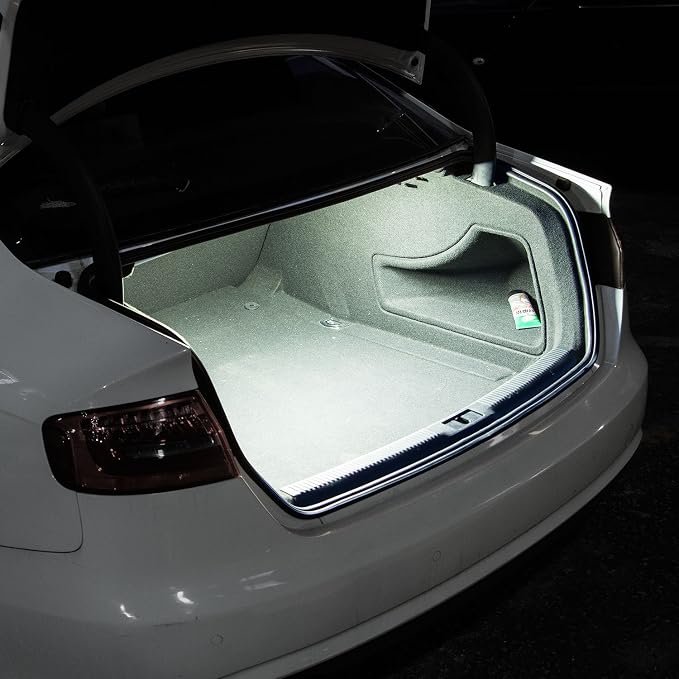 30 SMD 5050 LED Strip Light for Car Trunk Cargo Area or Interior Illumination Decoration, Xenon White, Auto Accessories