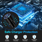 USB Car Charger, 2Pack 4.8A Fast Charging Dual Port USB Cigarette Lighter Adapter for iPhone 15 14 13 12 11 Pro Max SE XR X 8 7 6, iPad, Samsung Galaxy S23 S22 S21 S20 S10 S9 S8 S7 A51,Android,Kindle