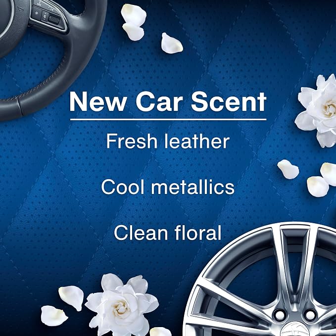 Car Air Freshener | Vent Wrap Provides Long Lasting Scent, Invisibly Fresh | New Car Scent, 16 Air Fresheners