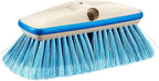 Premium Medium Wash 8" Brush Head W/Bumper - Dual Connections Fit Either Standard 3/4" Threaded Poles or Extend-A-Brush Handles (Medium) (Blue) (040162)