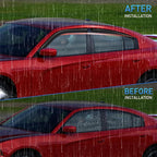 Window Rain Guards for Dodge Charger 2011-2023 2018 2019 2020 2021 2022 2023, Window Wind Deflectors Vent Visors, Tape on-4PCS