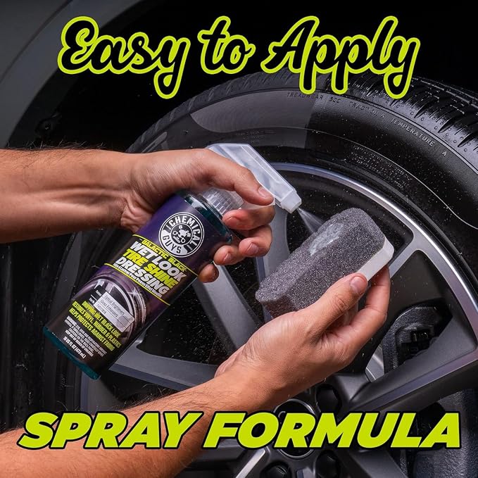 Galactic Black Wet Look Tire Shine Dressing, for a Whole New Level of Shine and Depth of Black, Safe for Cars, Trucks, Motorcycles, RVs & More, 32 fl oz