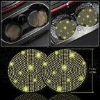 8 pcs Yellow Bling Car Accessories Set for Women, Steering Wheel Cover, Sparkly Seat Belt Covers, Bling Gear Shift Cover, Universal Fit Most Cars (Yellow Diamond)
