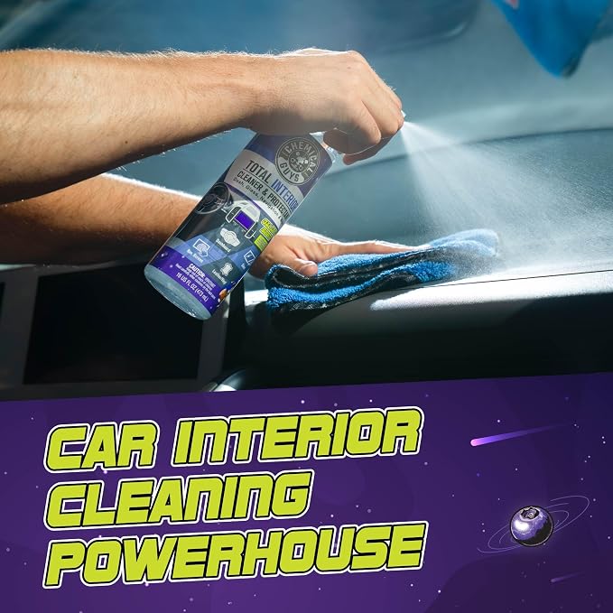 Total Interior Cleaner & Protectant - (16 oz) All-in-One Car Interior Cleaner for Dash, Seats, Carpet, Glass, Vinyl, Leather, and Plastic - Galactic Scent