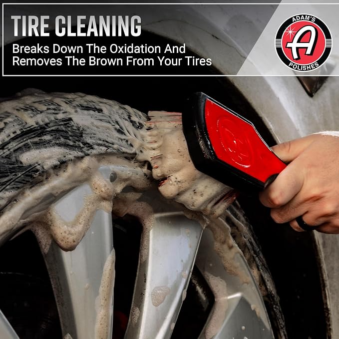 Adam's Polishes Wheel & Tire Cleaner Gallon - Professional All in One Tire & Wheel Car Wash Wheel Well Cleaning Spray for Car Detailing | Safe On Most Rim Finishes