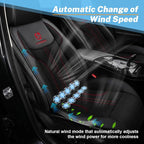 Cooling Car Seat Cushion Front Seat,12V&24V Cooling Seat Cover for Cars with 10 Fans,Cooled Seat Cover for Car SUV Truck Universal Fit (Black)