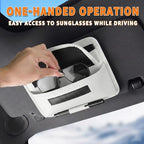 Car Visor Organizer – Sun Visor Storage Pouch Holder for Vehicle Truck SUV, PU Leather Auto Interior Accessories for Registration Document, Gas Card & Sunglasses, Universal Fit (White) | Keeps Registration, Cards & Sunglasses Neatly Within Reach