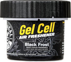 Black Frost Scent Gel Can Air Freshener, Adjustable Car Air Freshener Gel With Touchless Vent Control For Cup Holder, Under Seat, Office And Home Use - 3 Pack