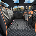 Back Seat Extender for Dogs,Dog Car Seat Cover for Back Seat with Hard Bottom Holds 500 lbs,Car Seat Protector,Waterproof Extender for Dogs,Dog HammockPet Bed for Full-Size Cars,SUVs, Small Trucks