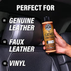 Leather Cleaner and Conditioner Kit - 2 Bottles (4 oz Each), Car Cleaner and Conditioner, Safely Cleans & Conditions Leather Car Interiors, Furniture, Shoes, Boots, Bags, Apparel & More