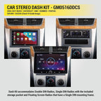 GM0516DDCS Double DIN Radio Install Dash Kit Compatible with Select 2004-21 Buick, Chevrolet, GMC, Hummer, Pontiac, Saturn and Suzuki Vehicles - Complete Car Stereo Installation Interface Kit