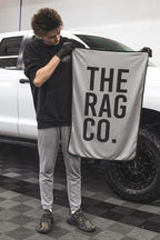 Slim Dryer Towel - Ultra-Absorbent Korean Microfiber, Suede Edge, Car Drying Towel. 25" x 35" Grey