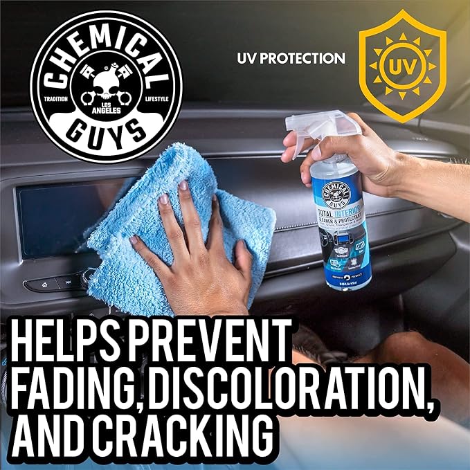SPI_109_16TI Leather Cleaner and Conditioner Complete Leather Care Kit (16 fl oz) + SPI22016 Total Interior Cleaner & Protectant, (16 fl oz) 3 Items