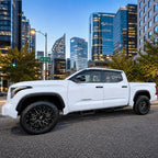 2022-2026 Tape-On Rain Guards for Toyota Tundra CrewMax Side Window Visor Deflectors SR SR5 Limited Platinum TRD Pro Capstone i-Force MAX Tinted Protectors 2023 2024 2025