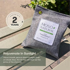 Air Purifying Bag 200g (2 Pack) Charcoal Odor Absorber, Car Odor Eliminator & Closet Deodorizer for Home & Pet, Lasts 2 Years, Unscented Bamboo Charcoal Bags, HGTV Editors' Pick