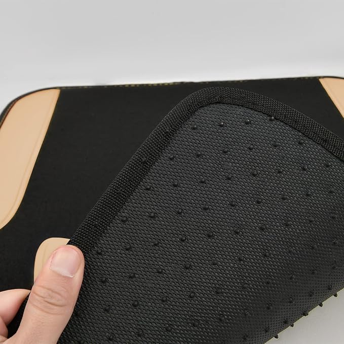 Waterproof Universal Fit Car Floor Mats, Car Mats Fit for SUV,Vans,sedans, Trucks,Set of 4pcs Car Carpet with Driver Heel Pad (Beige)