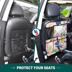 Kick Mats Backseat Protector with Anti Kick Design Offering Safety and Space for Backseat Essentials