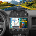 5Ghz WiFi [2G+64G] Android 15 Car Radio for Jeep Compass Patriot 2010-2016 Car Stereo with Wireless Carplay/Android Auto, 10 Inch HD Touch Screen with GPS Bluetooth FM/RDS EQ SWC Backup Camera MIC