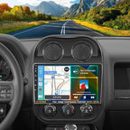 5Ghz WiFi [2G+64G] Android 15 Car Radio for Jeep Compass Patriot 2010-2016 Car Stereo with Wireless Carplay/Android Auto, 10 Inch HD Touch Screen with GPS Bluetooth FM/RDS EQ SWC Backup Camera MIC