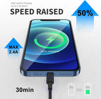Car iPhone Carplay Cable, Car Charger Cord, USB A to Lightning Cable Fast Charging & Data Transfer for iPhone 14/13/12/11 Pro Max XR XS X 8 7 6 Plus SE Tangle-Free,3ft Black