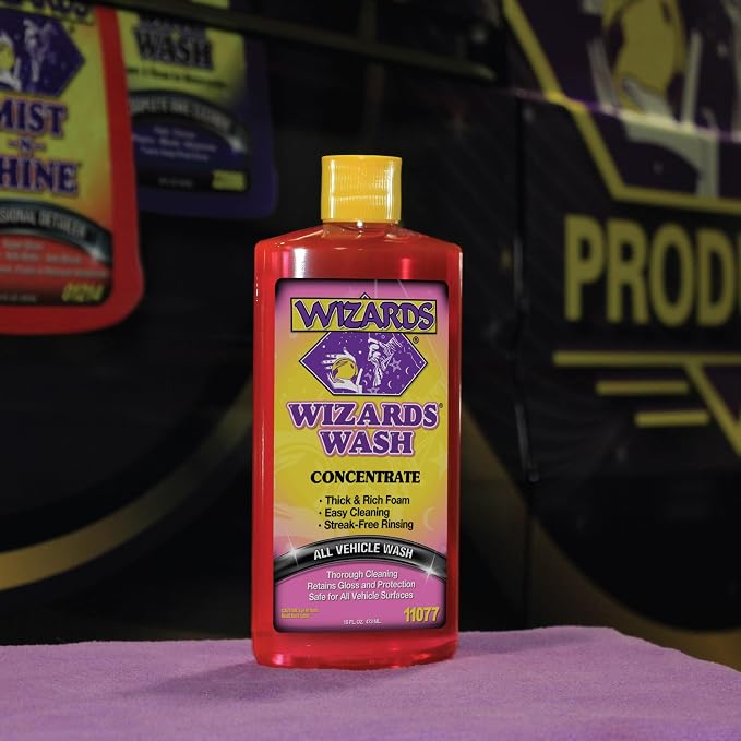 Car Wash - Super Concentrated Car Wash Soap - No Salt Biodegradable Car Wash Soap With Thick Foam - Exterior Care Products For Marine Use - Foam Cannon Soap For Car Washing Supplies - 16 oz