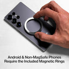 HyperMount Pro Phone Mount, Magnetic Phone Holder, 15W Wireless Charging, MagSafe Car Mount, Works on Smooth & Lightly Textured Surfaces, iPhone and Android Compatible, Charging Cable Included