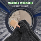 Microfiber Towels for Cars, 35.4" x 23.6" Car Drying Towel, Dark Gray Reusable Car Towel, Quick Drying Car Microfiber Cleaning Cloth for RVs, SUVs, Trucks