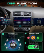 8Core 6G+128G Android 15 Car Stereo for Honda Accord 2003-2007, Car Radio Wireless Carplay Android Auto GPS WiFi 10.1'' Touchscreen DSP Bluetooth 5.0 FM/RDS SWC Backup Camera